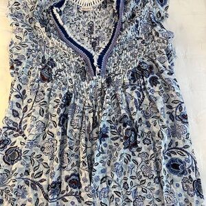 Poupette St Barth Blue Mini Dress